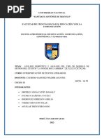 Análisis Semiótico y Análisis Del Tipo de Modelo de Mundo Del Cuento "La Noche Boca Arriba" de Julio Cortázar - Grupo 2