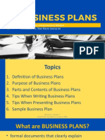 Module 1 - Business Plans (CESocSci 4)