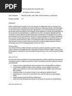 Electrical Engineer Grid Connection Tech