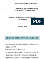 Inducción Servicio Comunitario 2015