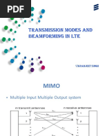 Transmission Modes and Beamforming in LTE