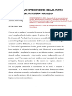 2005 - A Propósito de Las Representaciones Sociales.