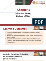 Chapter 1 - Culture of Peace Culture of War