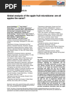 Environmental Microbiology - 2021 - Abdelfattah - Global Analysis of The Apple Fruit Microbiome Are All Apples The Same