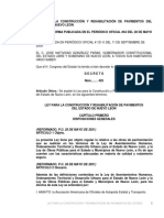 Ley para La Construccion y Rehabilitacion de Pavimentos Del Estado de Nuevo Leon