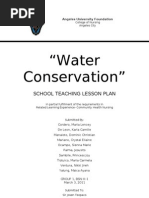 LESSON PLAN Water Conservation