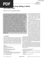 A Review of Steel Scrap Melting in Molten Iron-Carbon Melts