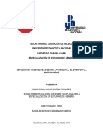 Reflexiones Inconclusas Sobre La Violencia, El Cuerpo y La Masculinidad