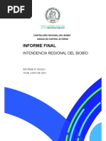 Informe Final 45 - 2021 Intendencia Biobío Auditoría Al Programa Alimentos para Chile Segunda Etapa - Junio 2021