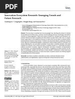 Innovation Ecosystem Research Emerging Trends and