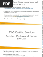 Aws Certified Solutions Architect Professional Slides v13