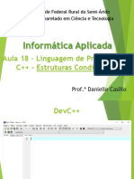 Aula 18 - Linguagem de Programação C++ - Estruturas Condicionais