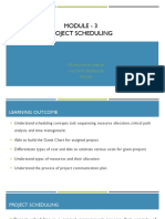 Module - 3 Project Scheduling