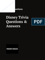 Disney Trivia Questions