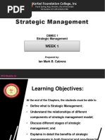 1 CBMEC - 1 Strategic Management Nature of Strategic Management