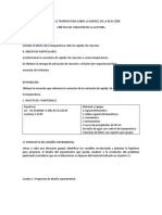 (p9) Efecto de La Temperatura Sobre La Rapidez de La Reacción