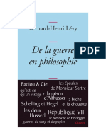 De La Guerre en Philosophie by Lévy, Bernard Henri Z Lib Org