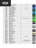 Honda Paint Codes