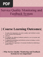 Service Quality Monitoring and Feedback System