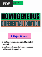 Chapter 4 Homogeneous Differential Equation