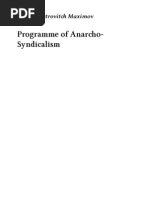 Programme of Anarcho-Syndicalism: Grigori Petrovitch Maximov