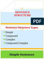 Sentence - Structure - Types - My Version