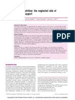 Post-ICU Nutrition The Neglected Side of Metabolic Support