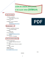 Experimento Jabon de Sabila