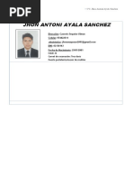 CV de Jhon Ayala Sanchez