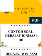 Pertemuan 22. Contoh Soal Derajat Ionisasi