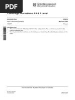 Cambridge International AS & A Level: ACCOUNTING 9706/32