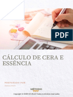 02 Cálculo de Cera e Essencia