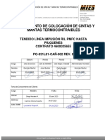 Po-031l01-Cañ-002 - 0 Proc Colocacion de Cintas y Mantas Termocontraibles - Firmado