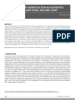 Analysis of Sensitization in Austenitic Stainless Steel Welded Joint