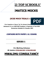 Maths 2023 Top School's Mock