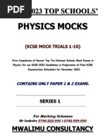 Physics 2023 Top School's Mocks