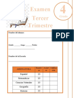 Examen Tercer Trimestre