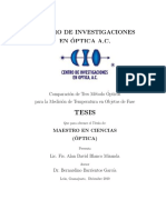 Tesis: Centro de Investigaciones EN Optica A.C