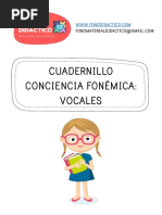 Cuadernillo Conciencia Fonémica Vocales