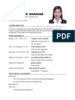 Ma. Crissa R. Mangune: Career Objective