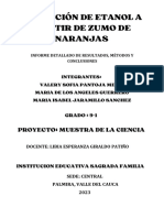 Obtención de Etanol A Partir de Zumo de Naranjas PDF