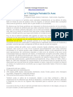 Nutrición Y Fisiología Perinatal en Aves