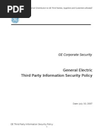 GE Third Party Policy