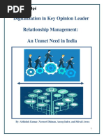 Digitalization in Key Opinion Leader Relationship Management An Unmet Need in India