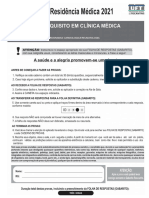 Residencia Medica 2021 Prova Pre Requisito Clinica Medica