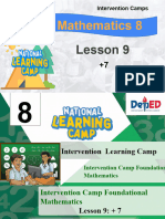 Math Lesson Intervention Camp