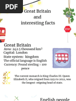 Great Britain and Interesting Facts