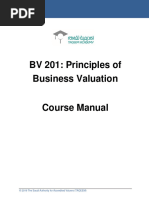 BV 201: Principles of Business Valuation: © 2019 The Saudi Authority For Accredited Valuers (TAQEEM)