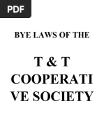 BYE LAWS of The T and T Cooperative Society Real