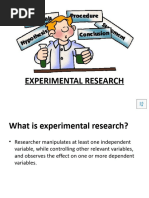 Experimental Research